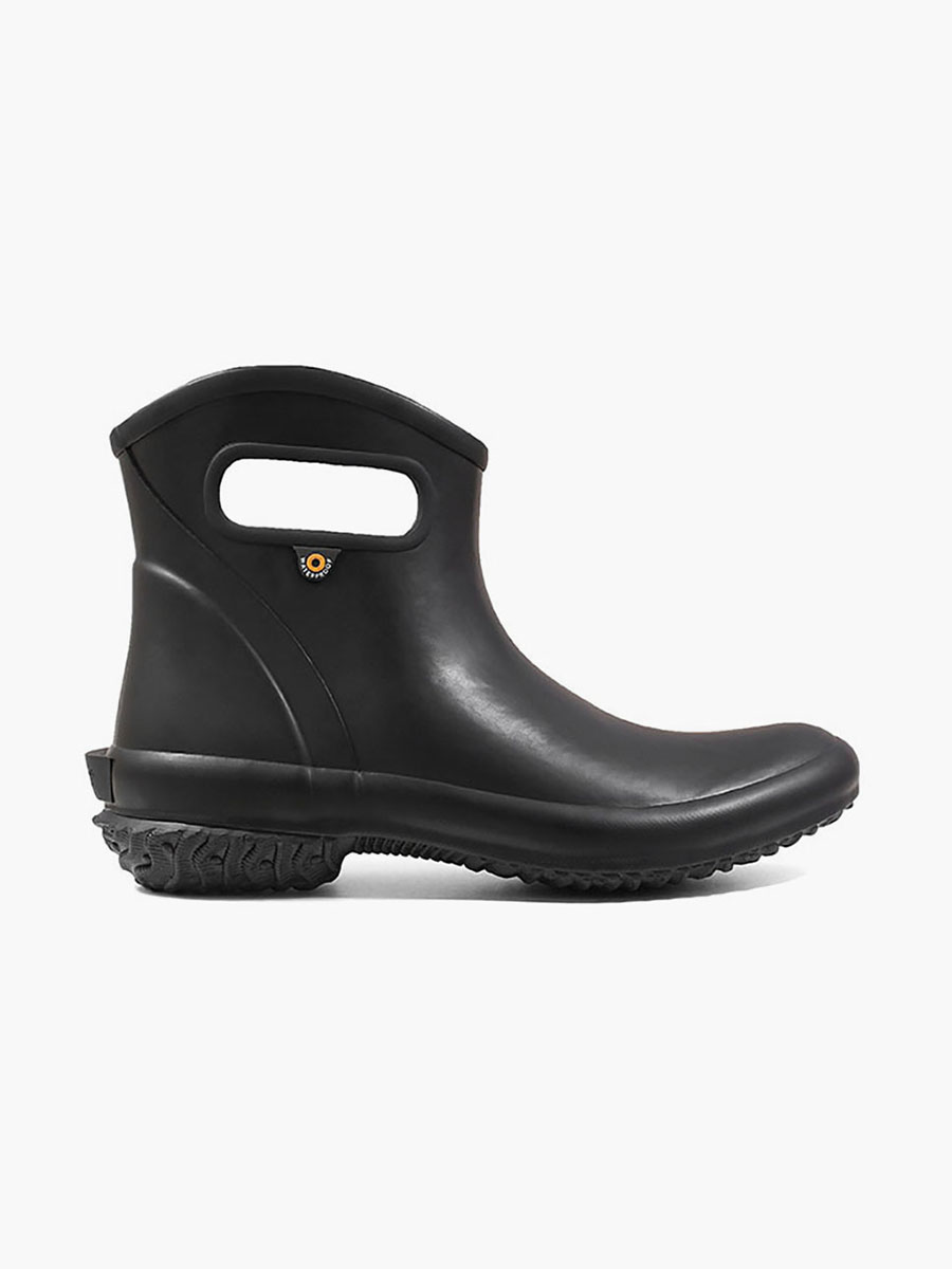 Patch Ankle Boot Solid Women's Waterproof Slip On Boots