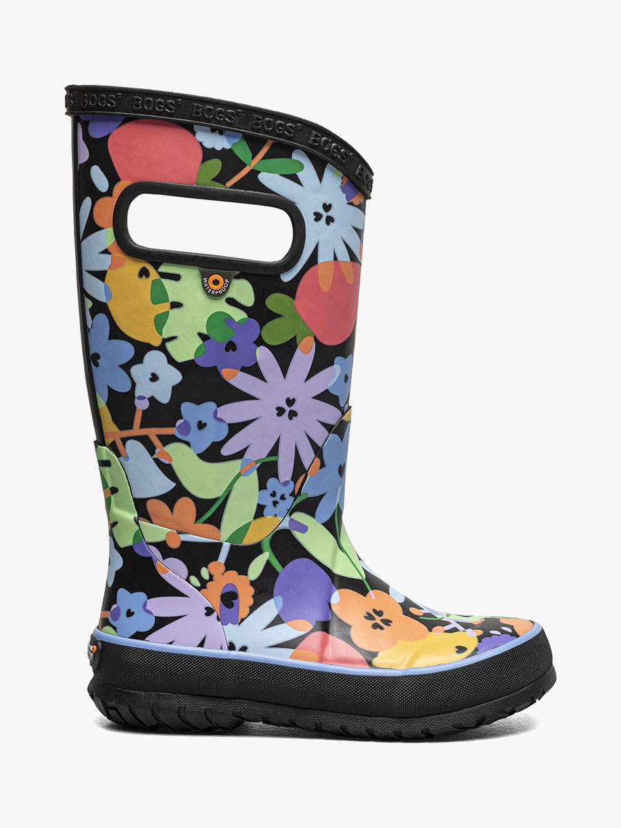 Rainboot Overlap Flowers Kids Rainboots